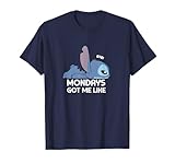 Disney Lilo & Stitch Chibi Monday Got Me Like Lazy Stitch T-Shirt