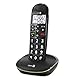 Doro PhoneEasy 110 DECT Senior Schnurlostelefon, große Schrift und große Zahlen, optische Anrufsignalisierung, Freisprechfunktin, lauter Rufton, Kurwahltasten, Hörgerätekompatibel schwarz