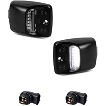 LED License Plate Lights Tag Lamp Assembly with Socket Compatible with 2005-2015 Toyota Tacoma 2000-2014 Toyota Tundra