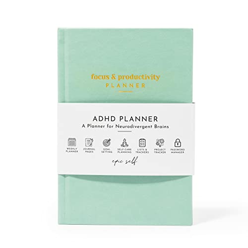ADHD Planner for Adults: Focus and Productivity Planner - A planner for Neurodivergent Brains - Organization, Goal-Setting, and Time Management - Gift for Men and Women with ADHD