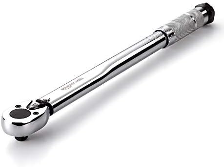 Amazon Basics 3/8-Inch Drive Click Torque Wrench - 15-80 ft.-lb, 20.4-108.5 Nm