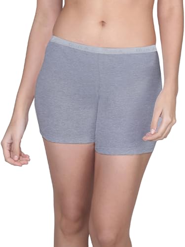 Image of DChica Essentials Women Boyshorts Panties, Bloomers for Women's with Good Hip Coverage & Inner Elastic, Seamless, High Rise Underwear Shorts - (Pack of 1 & 2) Solid Colors