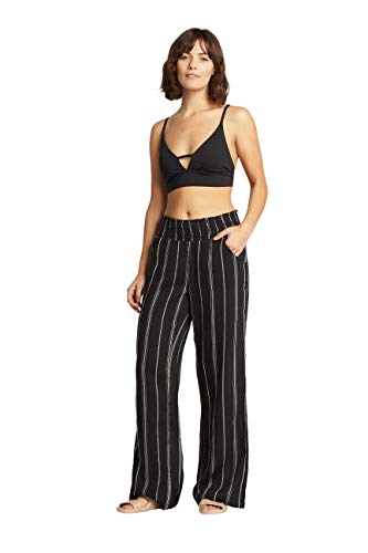 Billabong Women's New Waves Stripe Pant, Black White, L