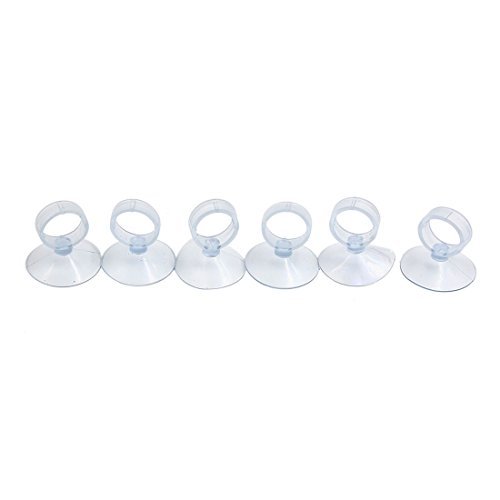 DealMux 6 x Aquarium Suction Cup Pipe Clip For Heater Air Line Water Pump Tube