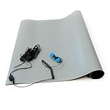 Bertech ESD High Temperature Rubber Mat Kit with a Wrist Strap and Grounding Cord, 18