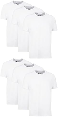Hanes Men Hanes Men's Cotton Undershirt, Moisture-Wicking Crew Tee Undershirts, Multi-Packs