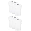 Hanes Paquetes de camisetas para hombre, camisetas de algodón suave Stay-Tucked, las mejores camisetas para hombres, blanco/negro/Asstd