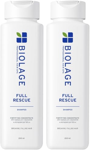 Image of Biolage Full Rescue Anti-Breakage Shampoo, 74% less breakage & Reduces Hairfall,With Rosemary Oil & Niacinamide, Vegan & Cruelty-Free I For Men and Women