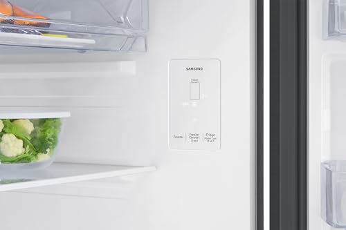 Image of Samsung 330 L, 3 Star, Convertible 5-in-1, Digital Inverter, Frost Free Double Door, WiFi Enabled Bespoke AI Refrigerator (RT34DG5A4DBXHL, Luxe Black)
