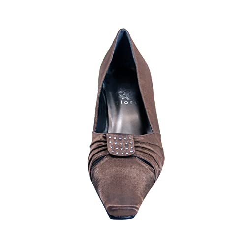 Floral Reina Women's Wide Width Satin Dress Shoes2