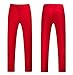 CRNTCEM Casual Dress Pants for Men Plus Size Business Prom Work Trousers Regular Fit Fashion Lounge Golf Pants Slim Fit Night Club Slacks Formal Trousers with Zip Button Red