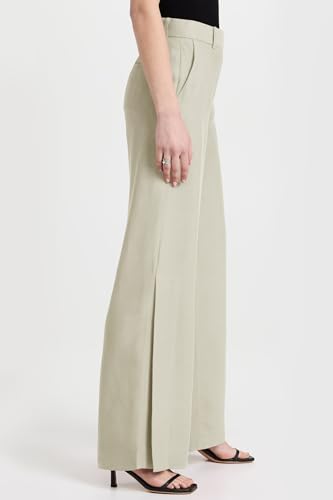 Cicy Bell Womens Side Split Dress Pants Elastic High Waisted Wide Leg Business Casual Trousers with Pockets Beige2