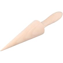 Ice Cream Waffle Cone Roll 9.1 Inch Wooden Pizza Mini Waffle Cones Pastry Roll Waffle Cone Baking Decorating Tool