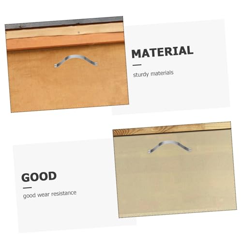 Image of KALLORY 50pcs Invisible Corner Brackets for Picture Frames Spring Clips for Framing Easy Installation Photo Frame Backing Hardware for Wall