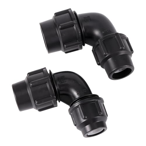 Codo de unión PE 25-20 mm para riego agrícola pack de 2 unidades 4