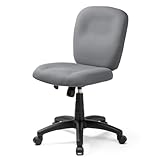 サンワダイレクト オフィスチェア コンパクト 防汚/防傷生地 キャスター付き ガス圧昇降 81~90.5cm ロッキング機能 耐荷重80kg デスクチェア グレー 150-SNC139GY
