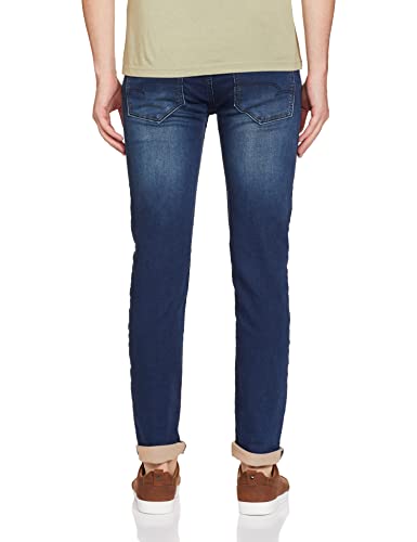 Image of Monte Carlo Mens Cotton Blend Jeans (2220873050Dn-1-40, Light Blue, 40)