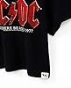 AC/DC Cropped T-Shirt for Women | Ladies Short Sleeve Rock Band Black Crop Top | Distressed Logo Let There Be Rock Song Album | Music CD Gifts Merchandise #5