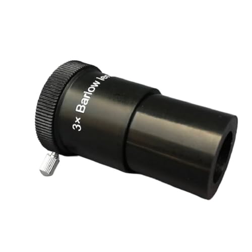 Lente Barlow 3X de 31,7 mm para solucionar la falta de aumento en telescopios astronomicos