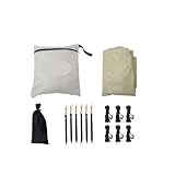 Toldo impermeable para acampar al aire libre, 3 x 3 m, ideal para playa, picnics y protección solar (kit A, sin accesorios)