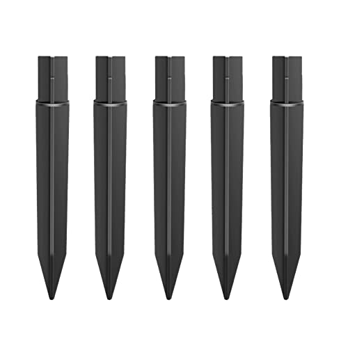 FSSTUD 5 Stück Kunststoff Erdnägel Erdspiess Solarleuchten Spieß Ersatzteile Erdspieß Stangen Ground Spike Lampenhalter für Gartenlicht Bodenspieß