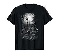 Dark design depicting an eerie graveyard scene with a full moon in the background. This ''Gothic Old Graveyard '' Design is perfect for christmas or a birthday. For all who's into Horror, Creepy or Gothic Old Graveyard Design. Lightweight, Classic fi...