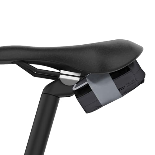 RideNow Waterproof Bike Seat Bag, Bike Saddle Bag with Waterproof Zipper and BOA Mounting System, Lightweight and Portable Saddle Bag for Bicycle, Bike Bag Under Seat for Mountain Road Bike(Black)