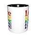 Prid Rainbow Love Coffee Mug Funny Novelty Ceramic Tea Cup Microwave Safe 11oz Office And Home Ideal Cup For Men Women
