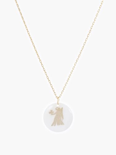 Zodiac Sign Necklace – Mother of Pearl Pendant – Available in Two Finish 925 Sterling Silver and 14K Gold Plated – Adjustable Chain – Horoscope Jewelry Gift with Zodiac Card & Gift Box4