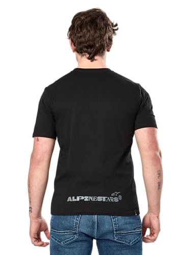 Alpinestars Omnium SS Csf tee T-Shirt Camiseta de Manga Corta Cuello Redondo, Negro, XXL para Hombre
