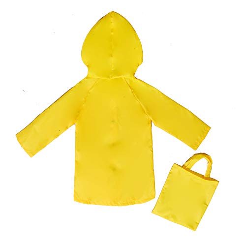 Age 2~10 Kids Hooded Button Down Jacket Rain Jacket Raincoat with Bow Cover Long Rainwear4