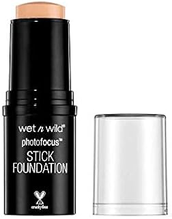 Wet n Wild Photo Focus Stick Matte Foundation Makeup, Shell Bisque (Pack of 4)