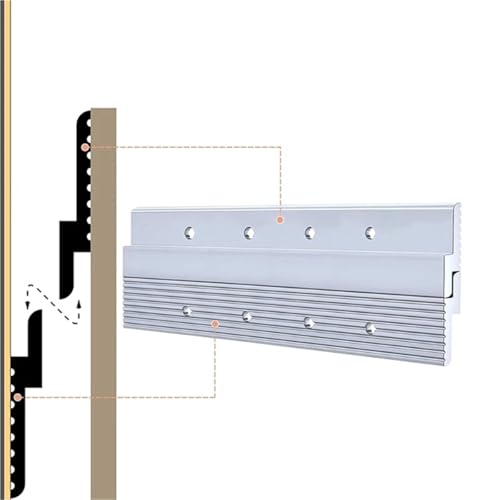 Image of Cleat Picture Hanger 6 Pcs Hardware Kit for Hanging Plywood Picture Hooks, Wall Bracket Hardware Kit Aluminum Z Bar Hangers