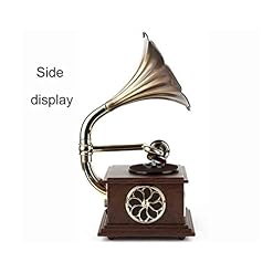 Tourne-disques Rétro Music Machine avec Platine Vinyle Corne en Laiton Tourne-disques rétro avec Bluetooth USB Mode CD Auto-Stop Record DJ Turntable Cartouches Lecteurs et platines - Les Beatles, Paul McCartney, John Lennon, RIngo Starr, George Harrison Tourne-disques Rétro Music Machine avec Platine Vinyle Corne en Laiton Tourne-disques rétro avec Bluetooth USB Mode CD Auto-Stop Record DJ Turntable Cartouches Lecteurs et platines – Image 3