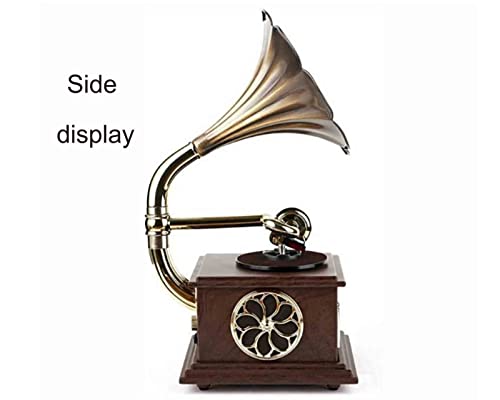 Tourne-disques Rétro Music Machine avec Platine Vinyle Corne en Laiton Tourne-disques rétro avec Bluetooth USB Mode CD Auto-Stop Record DJ Turntable Cartouches Lecteurs et platines - Les Beatles, Paul McCartney, John Lennon, RIngo Starr, George Harrison Tourne-disques Rétro Music Machine avec Platine Vinyle Corne en Laiton Tourne-disques rétro avec Bluetooth USB Mode CD Auto-Stop Record DJ Turntable Cartouches Lecteurs et platines – Image 4