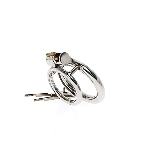 Keuschheitstraining Ring Verriegelung Doppel Cock Ring Edelstahl Ball Stretch Ring Penis Übung Hodensack Ball Stretcher (Size : Ring 33mm)