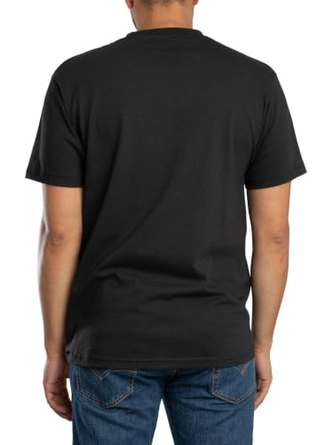Vans T-Shirt SS Poitrine Gauche, Noir et Blanc