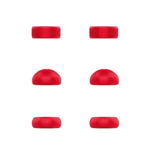 Image of Lenovo Legion Go Joystick Caps - Lenovo Red Replacement Thumb Grips for Enhanced Gaming Precision Compatible with Nintendo Switch, PS5, Xbox Controllers Enhanced Comfort & Grip