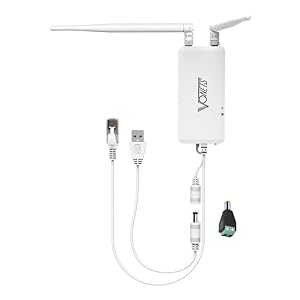 VONETS Industrieller 2, 4GHz WiFi Serial Port Server/WLAN Bridge Ethernet Wireless Repeater Router, WiFi Hotspot Signal Extender für medizinische Geräte, DVR, IP-Kamera, PLC, Netzwerkgeräte VAP11S-232