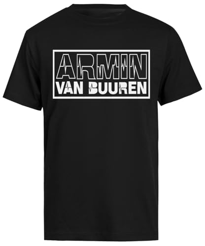 Photo de Armin Van Buuren T-Shirt Noir À Manches Courtes pour Homme, Vêtement Régulier
