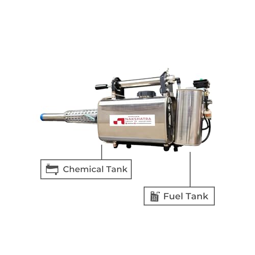 Image of Nakshatra Fog Master 4 Stroke Thermal Fogging Machine 80W | 7L Solution Tank | 48CC Engine | Electric & Manual Start | 316 SS Combustion Chamber | Smoke Fogger for Pest & Disinfection Control