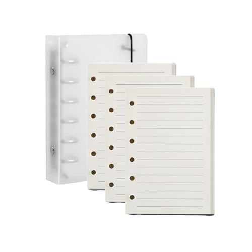 Amazon.co.jp: YFFSFDC メモ帳 a7透明バインダー ミニ6穴