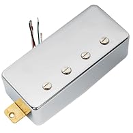 Fits for Les Paul or Epiphone Style 4-string electric bass, bridge position Great bottom end and top end with some beautiful harmonics, featuring Alnico V rods to make the sound bright and abundant, brings the authentic vintage tone, great for countr...