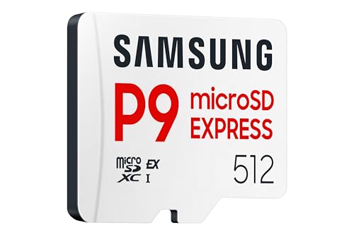 Carte mémoire Samsung Micro SDXC P9 express classe U3 V30 A1 PCIe Gen3.0x1 NVMe 1.3 Lecture SD Express 800 Mo/ UHS I 90 Mo/ 6 Prot intégré MB MK512TWW - vue 4