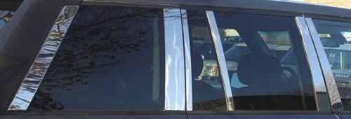Boa Line Auto- chromowany słupek drzwiowy 4-drzwiowy 12 szt. S.STEEL, kompatybilny z 2002-2013 Range Rover L322 VOGUE