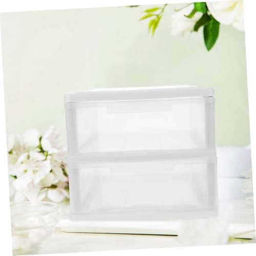 Boîte de rangement transparente à niveaux Uonlytech empilable pour bureau - 3