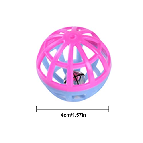 Fulenyi Hundespielzeugball, 10-teilige Kätzchen-Spielbälle Mit Glocke, Pet Kitten Cha-se Toys Gitterball Für Kleine Oder Große Katzen Oder Andere Tiere