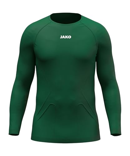 JAKO Camiseta de Manga Larga Unisex Lightweight, Verde Oscuro, M