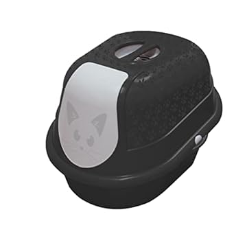 Furacão Pet, Cat Toalete, Sanitário Fechado Para Gatos - Preto