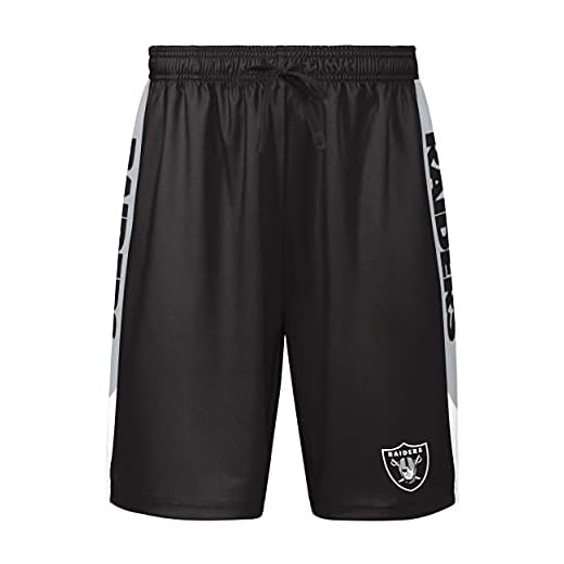 Las Vegas Raiders NFL Mens Side Stripe Training Shorts - XL